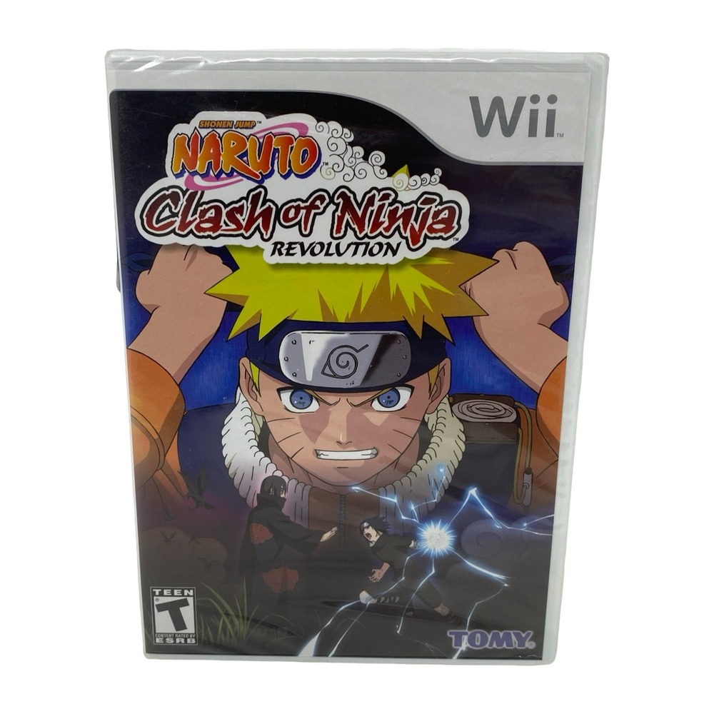 Naruto Clash of Ninja Revolution Nintendo Wii New Sealed Shonen Jump Tomy Game